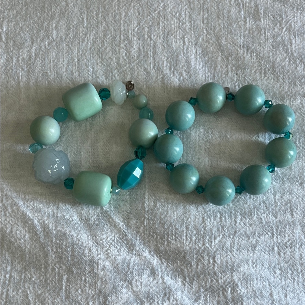 Tarina Tarantino Turquoise Beaded Bracelet Duo